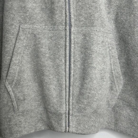 Disney Women’s Size L Embroidered Mickey Mouse Athletics Fleece Hooded Gray - Picture 5 of 8